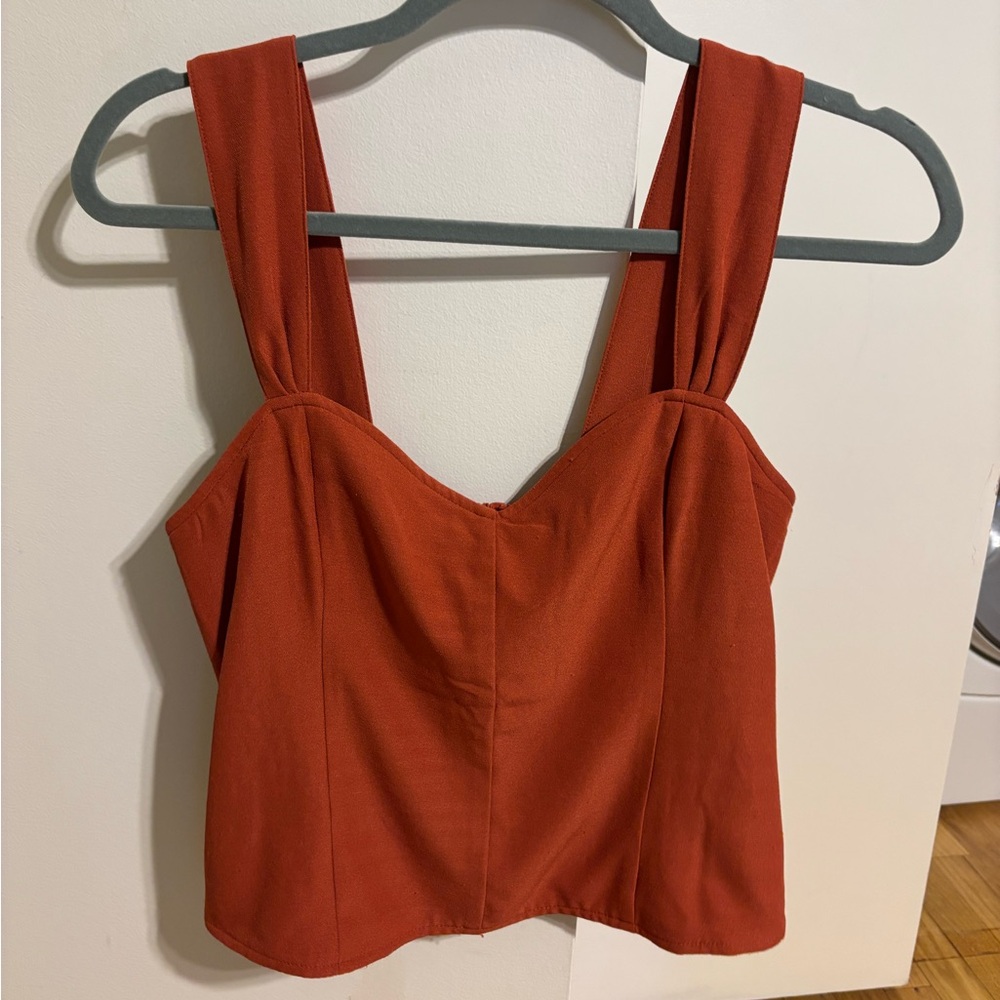 Abercrombie & Fitch Red Cropped Top